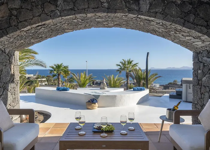 Вилла Arcos, Piscina Privada Climatizada Y Jacuzzi Con Maravillosas Vistas Al Islote De Lobos Коста Бланка